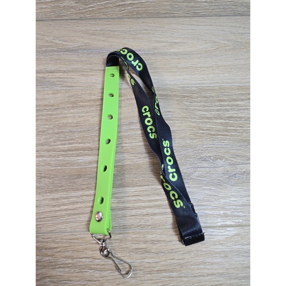 CROCS Other - Crocs Green & Black Lanyard -- Holds 12 Charms